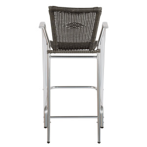 Tabouret de bar tressé gris - Devis sur Techni-Contact.com - 1