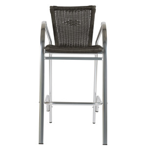 Tabouret de bar tressé gris - Devis sur Techni-Contact.com - 2