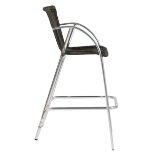 Tabouret de bar tressé gris - Devis sur Techni-Contact.com - 3