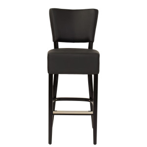 Tabouret en simili cuir noir - Devis sur Techni-Contact.com - 2