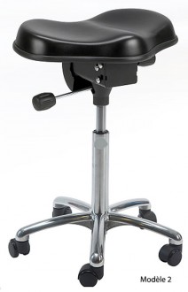 Tabouret ergonomique réglable avec selle - Devis sur Techni-Contact.com - 2