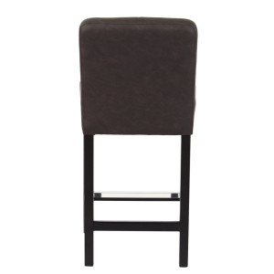 Tabouret simili cuir marron - Devis sur Techni-Contact.com - 1