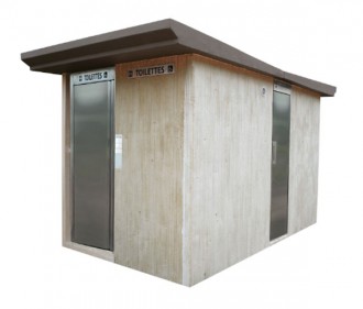 Toilette publique à 2 urinoirs extérieurs - Devis sur Techni-Contact.com - 3