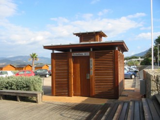 Toilettes public doubles en bois - Devis sur Techni-Contact.com - 1