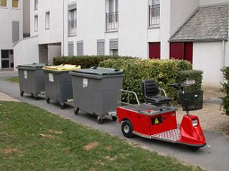 Tracteur électrique de conteneurs à déchets - Devis sur Techni-Contact.com - 1