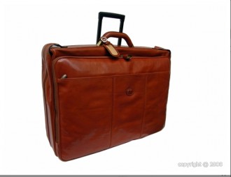 Valise porte-habit en cuir avec trolley - Devis sur Techni-Contact.com - 1