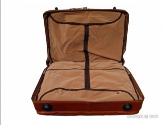 Valise porte-habit en cuir avec trolley - Devis sur Techni-Contact.com - 2
