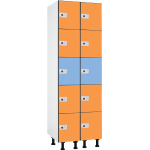 Vestiaire 5 portes en stratifié compact - Devis sur Techni-Contact.com - 2