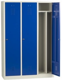 Vestiaire industrie salissante monobloc 3 cases - Devis sur Techni-Contact.com - 1