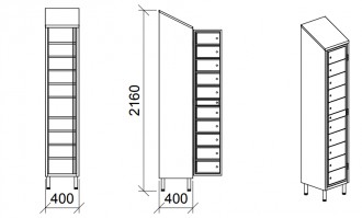 Vestiaire multicases 10 portes - Devis sur Techni-Contact.com - 4