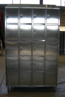 Vestiaire multicases 20 portes inox - Devis sur Techni-Contact.com - 1