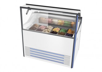 Vitrine à crème glacée avec bacs en inox - Devis sur Techni-Contact.com - 1