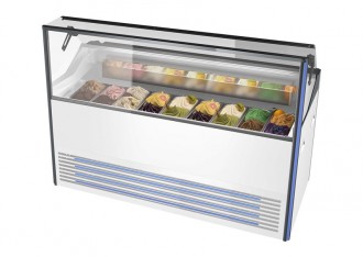 Vitrine à crème glacée avec bacs en inox - Devis sur Techni-Contact.com - 3