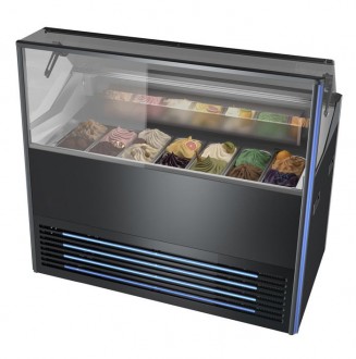 Vitrine à crème glacée avec bacs en inox - Devis sur Techni-Contact.com - 4