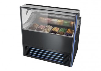 Vitrine à crème glacée avec bacs en inox - Devis sur Techni-Contact.com - 5