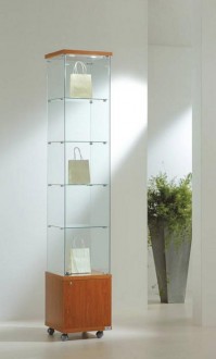 Vitrine commerce en verre étroite - Devis sur Techni-Contact.com - 1