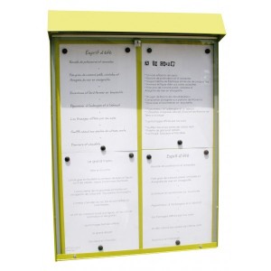 Vitrine d'affichage murale pour menu - Devis sur Techni-Contact.com - 1