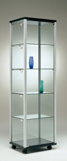 Vitrine d'exposition classique étroite largeur 53 cm