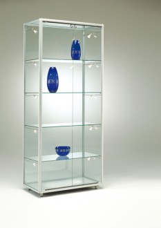 Vitrine d'exposition en verre Hauteur 183.5 cm