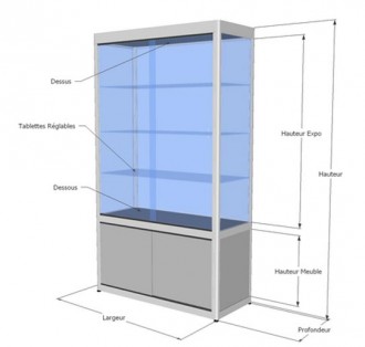 Vitrine meuble d'exposition - Devis sur Techni-Contact.com - 3