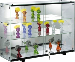 Vitrine murale en verre base miroir - Devis sur Techni-Contact.com - 1