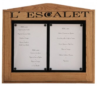 Vitrine murale pour menu restaurant - Devis sur Techni-Contact.com - 1