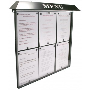 Vitrine porte menu grand format - Devis sur Techni-Contact.com - 2