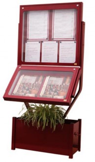 Vitrine porte-menu lumineuse double face - Devis sur Techni-Contact.com - 1