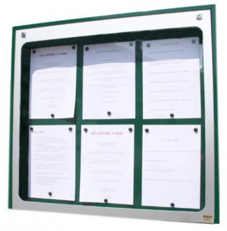 Vitrine porte menu murale aluminium - Devis sur Techni-Contact.com - 3