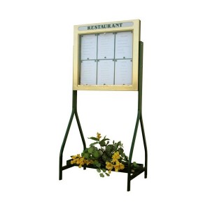 Vitrine porte menu sur pied double face - Devis sur Techni-Contact.com - 1