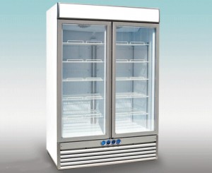 Vitrine verticale négative à porte vitrée 1236 Litres - Devis sur Techni-Contact.com - 1